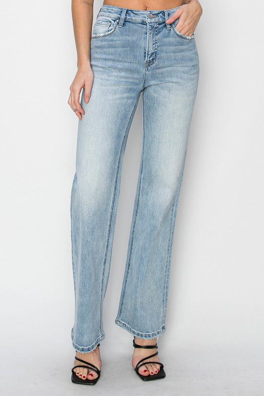 High-Rise Straight Light Jeans RPD5784