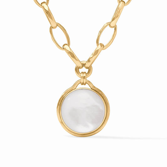 Iridescent Clear Crystal Solara Statement Necklace