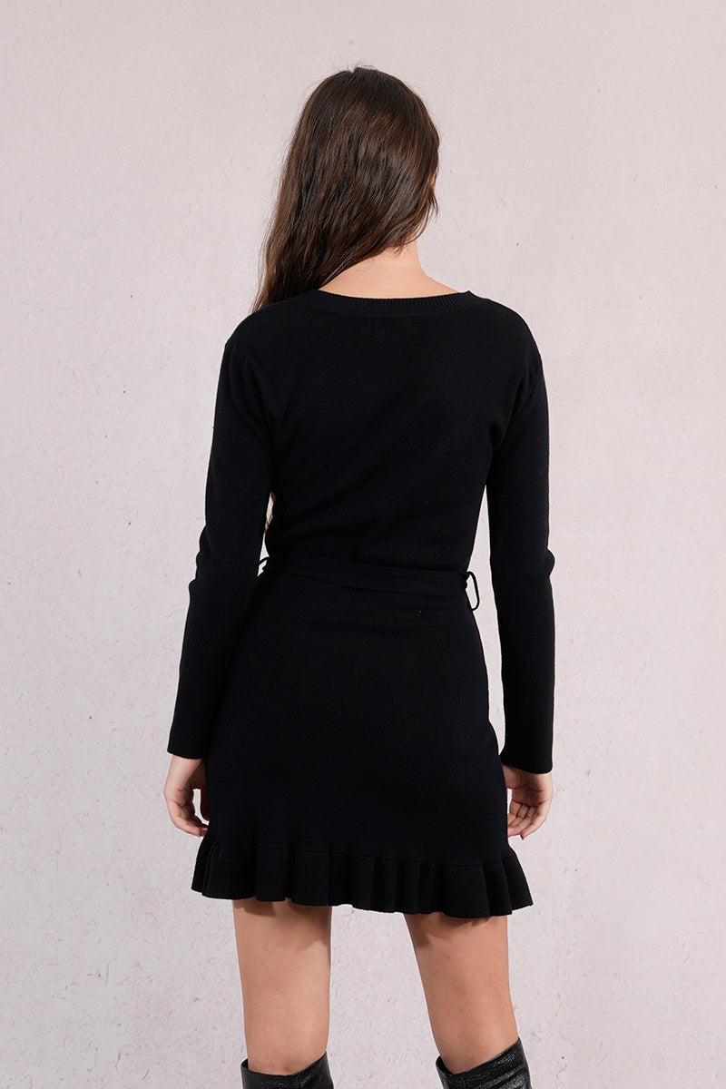 MB Black Knitted Dress