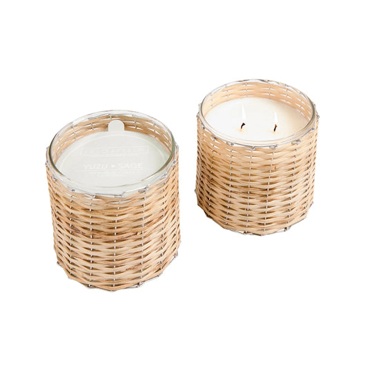 2 Wick Handwoven Candle