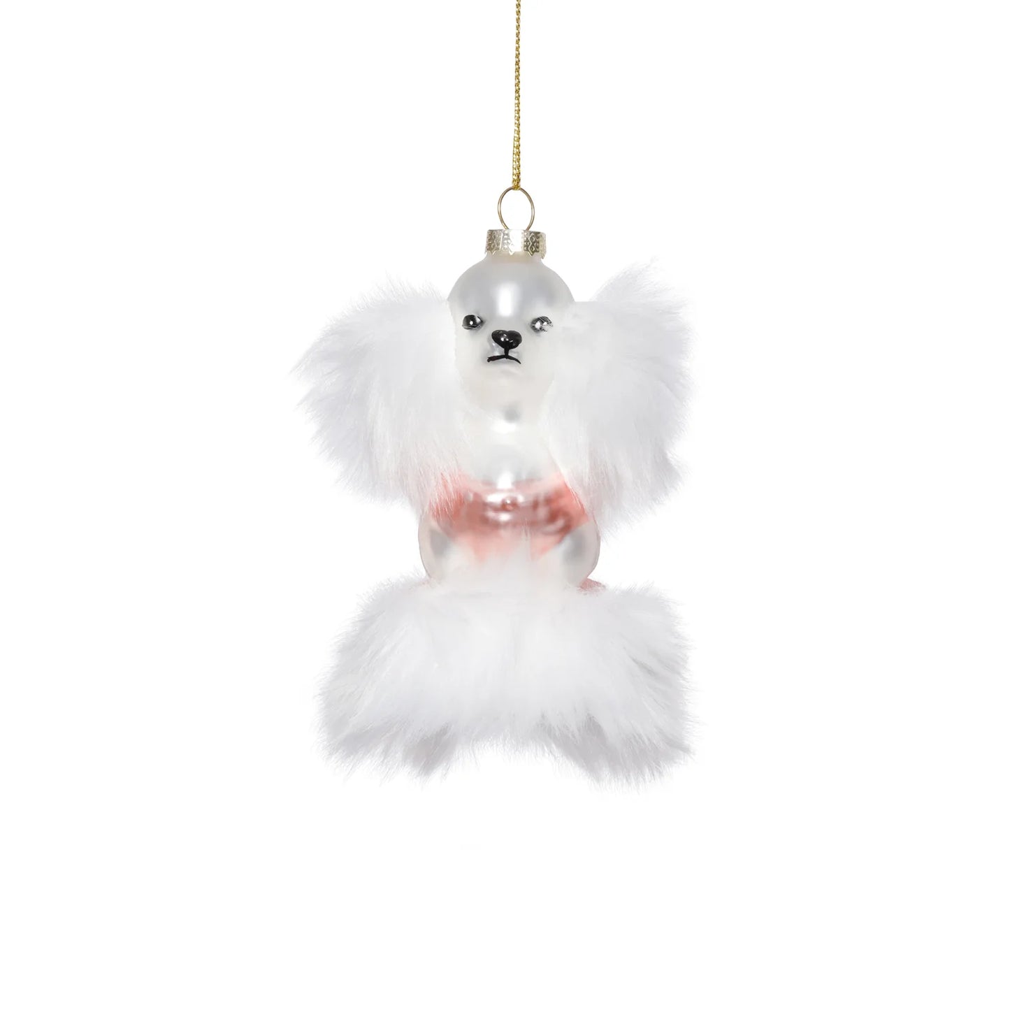 Glass Standard Poodle Ornament