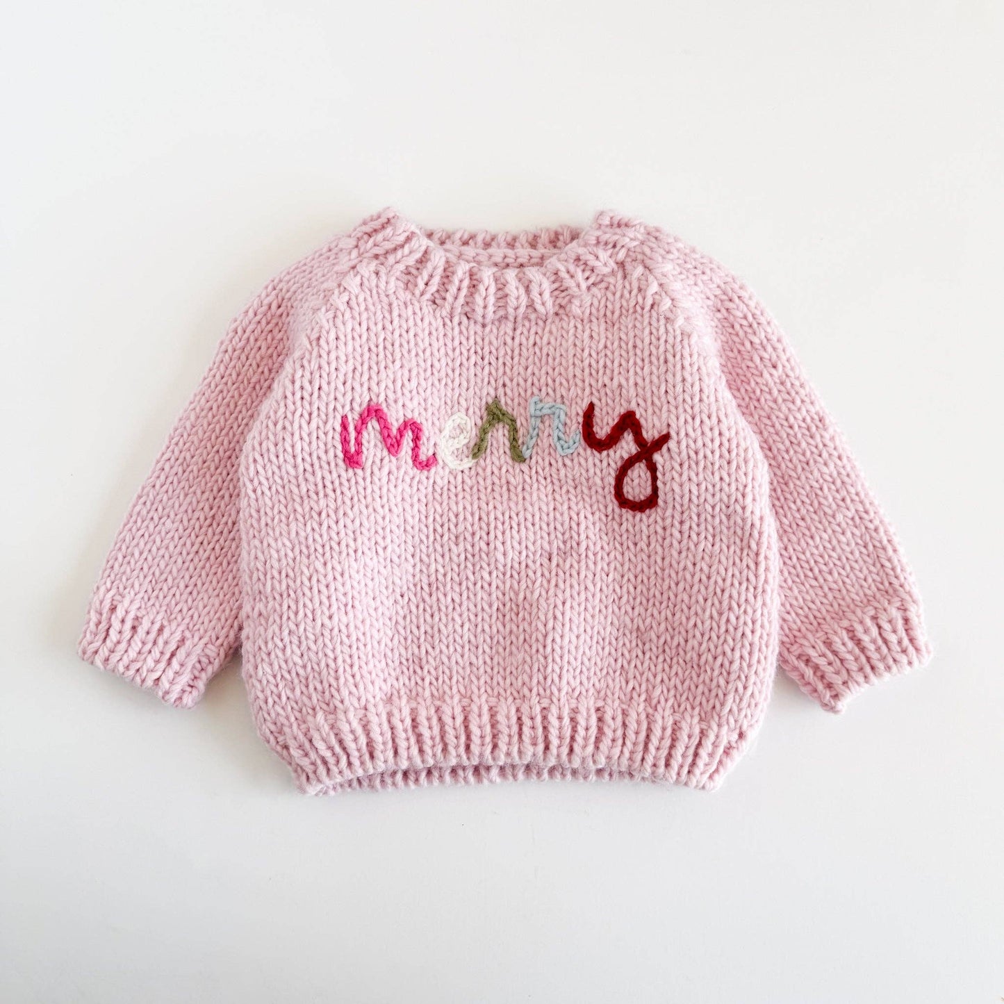 Pink Holiday Baby Sweater