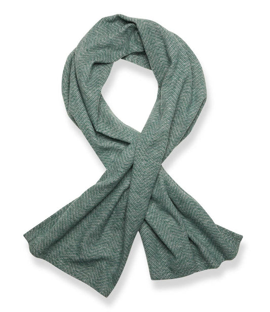 Evergreen Herringbone Shawl