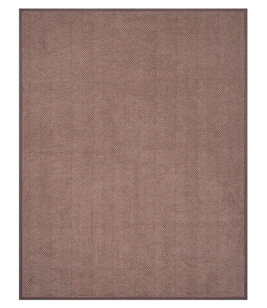 Chocolate Harborview Herringbone Blanket