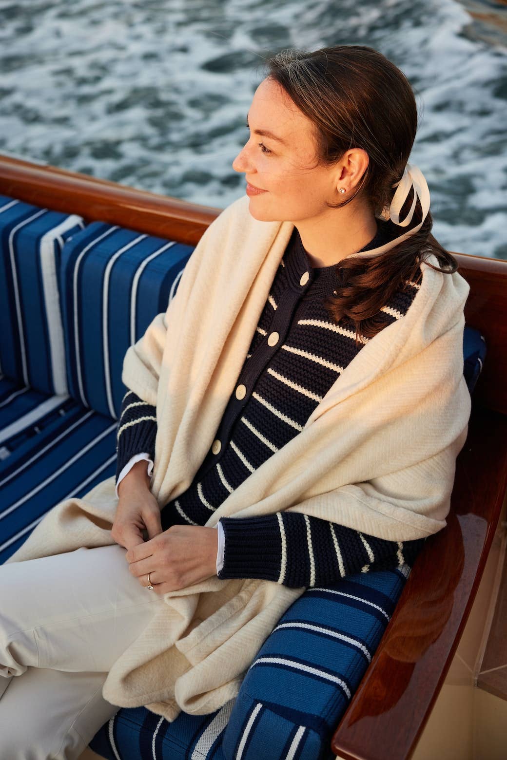 Shell Herringbone Shawl