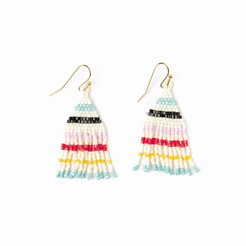 Cassie Lemon Fringe Earrings