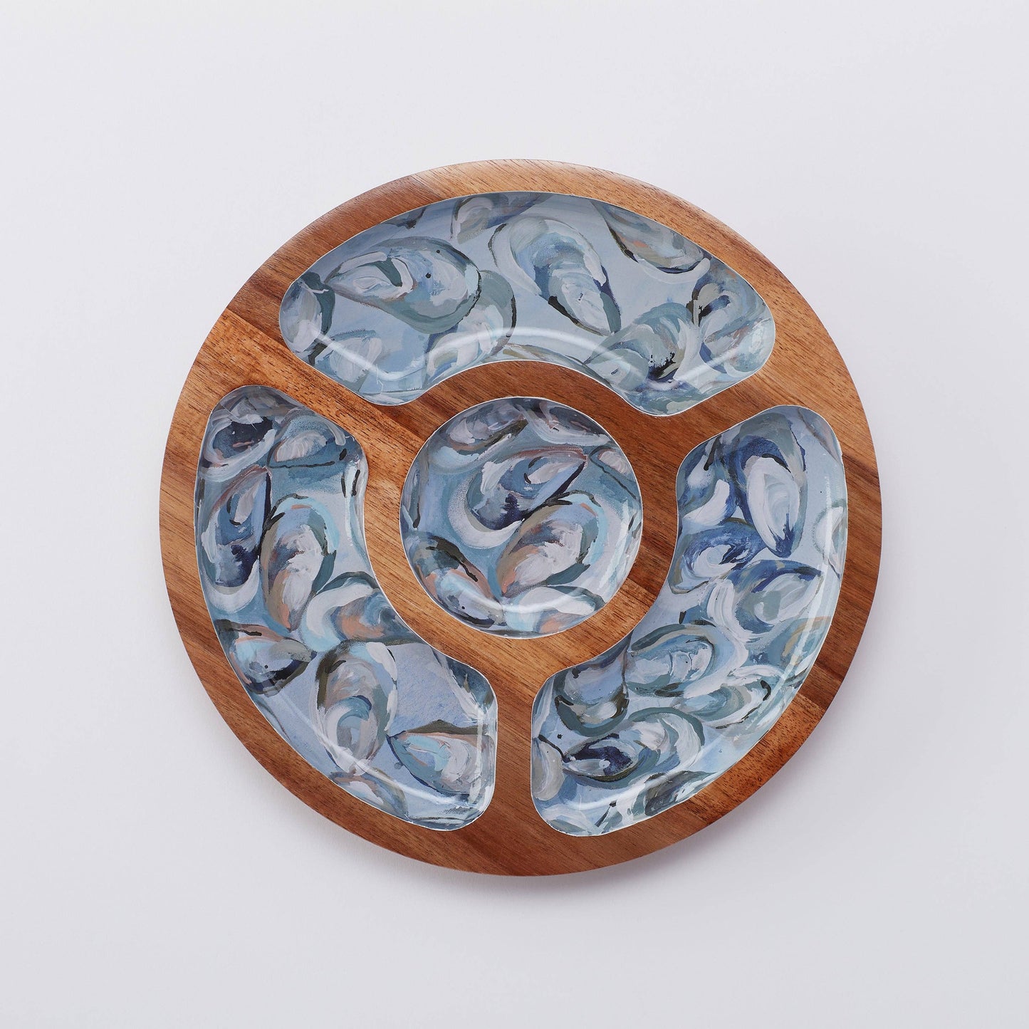 Pewter Shells Snack Tray