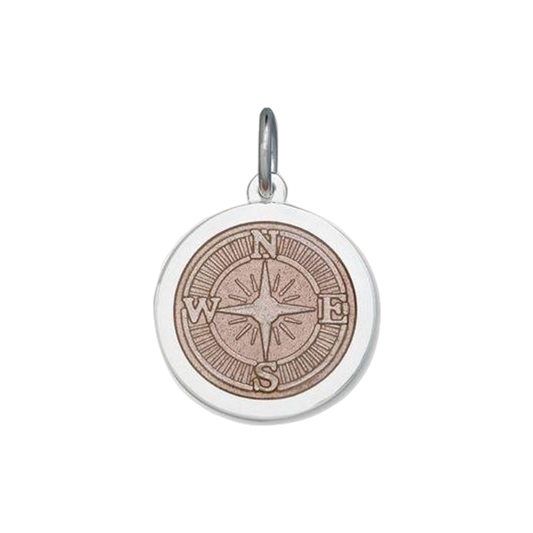 Compass Rose Pink Small Pendant