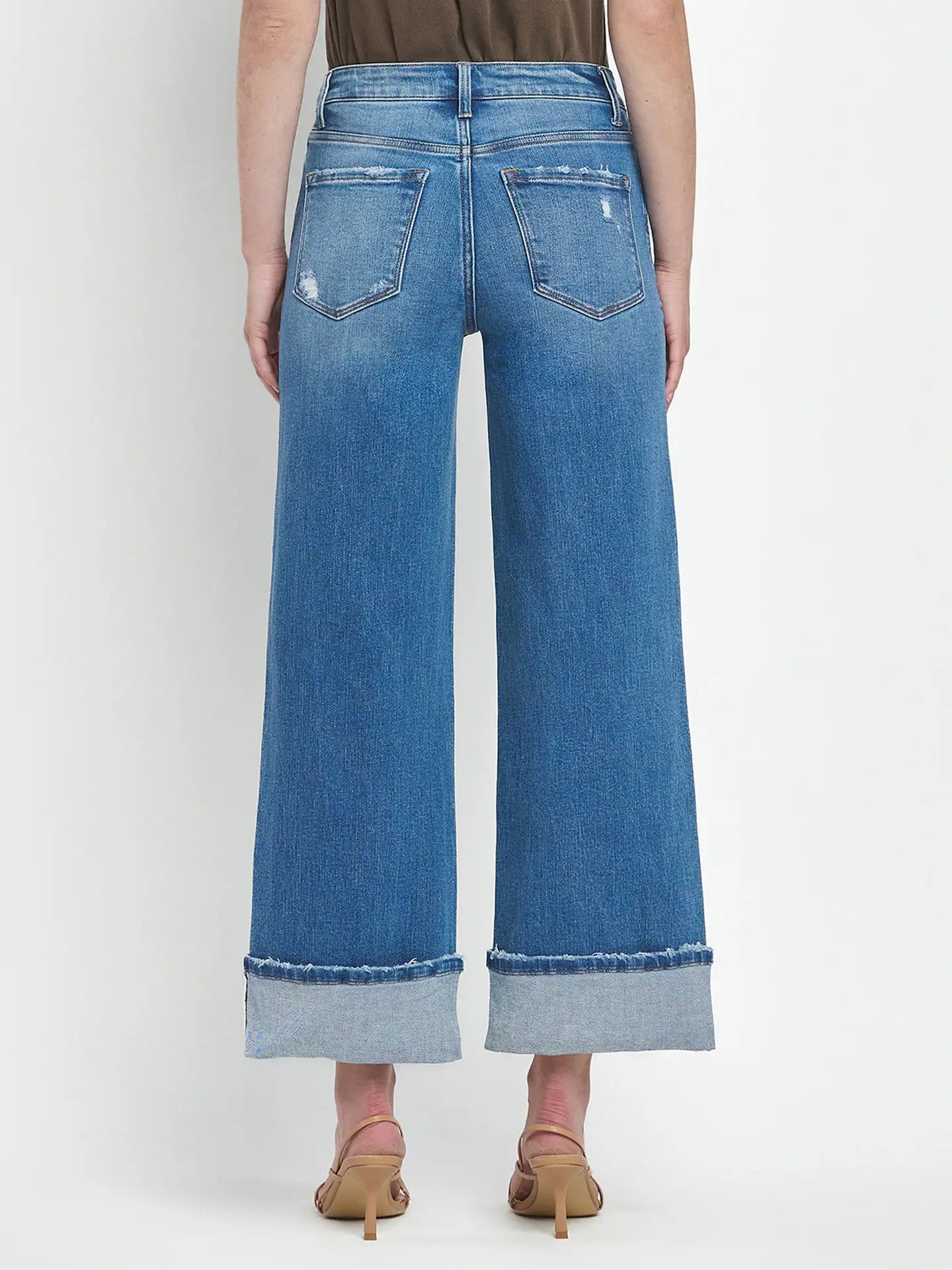 High Rise Medium Cuffed Jeans F5890