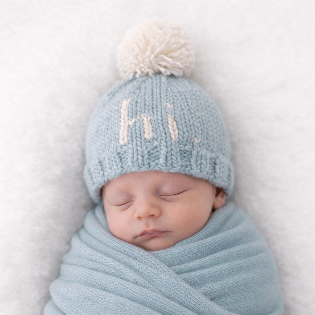 Surf Blue Hi Beanie