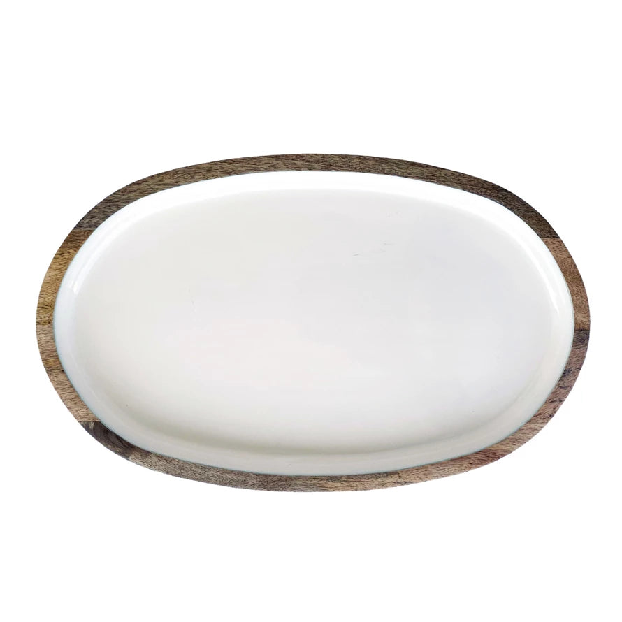 Oval Mango Wood Tray