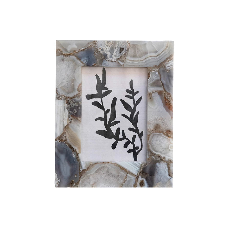 Grey Agate Photo Frame