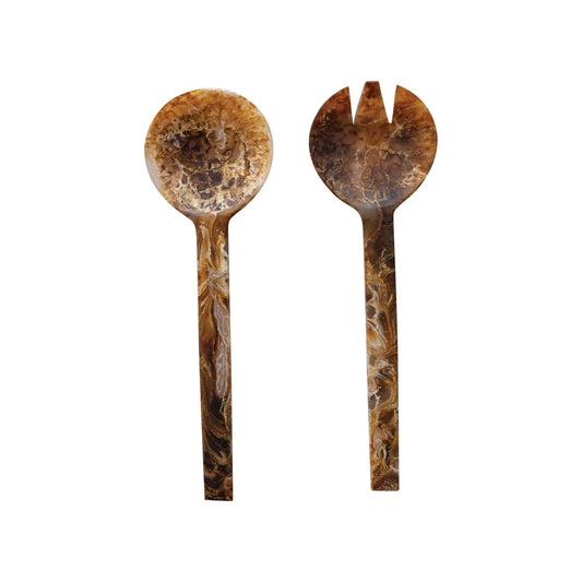 Marbled Resin Salad Servers