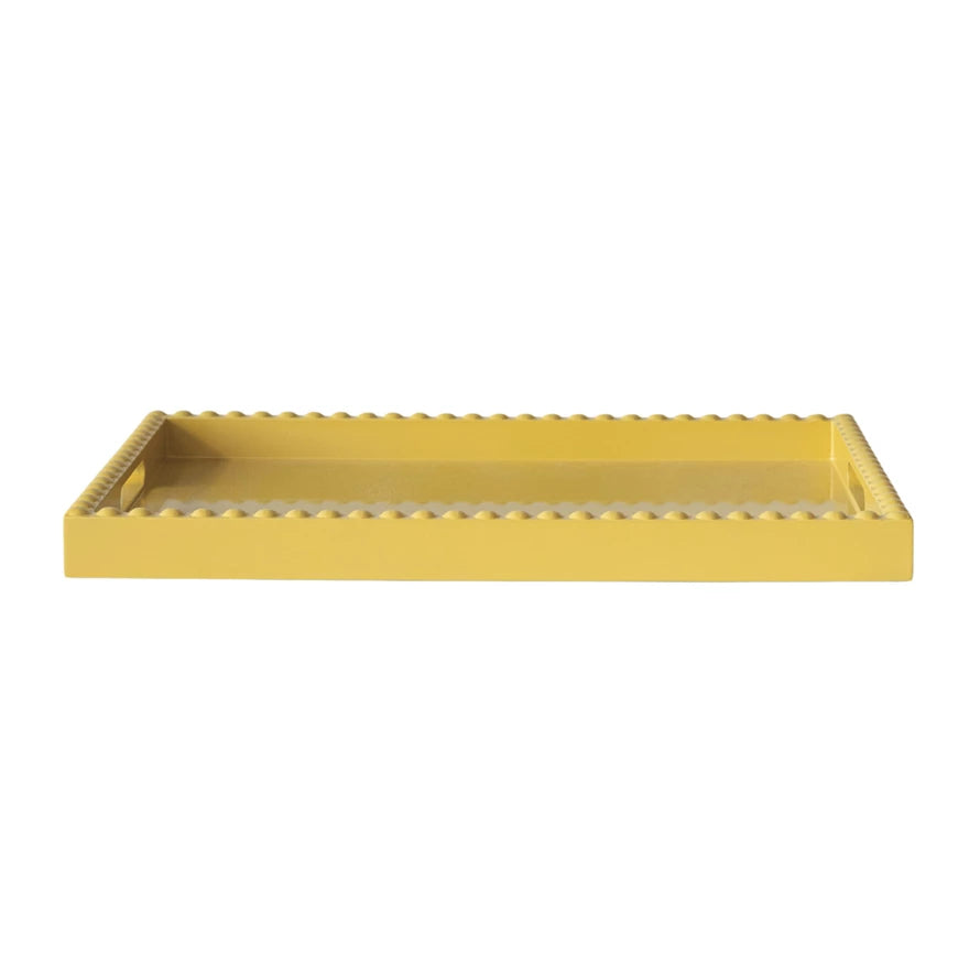 Hobnail Edge Lacquered Tray