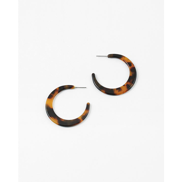 Tortoise Resin Earrings