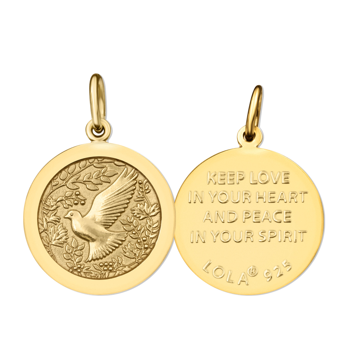 Dove Gold Small Pendant