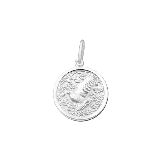 Dove Alpine White Silver Small Pendant