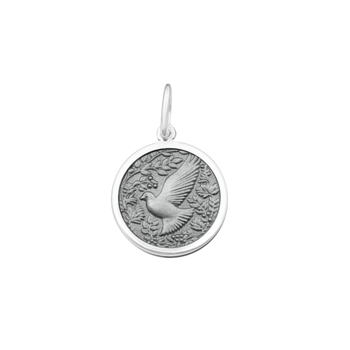 Dove Grey Silver Small Pendant