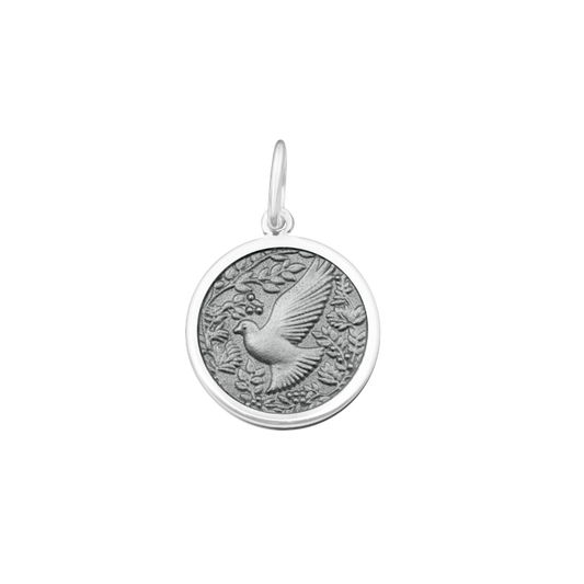 Dove Grey Silver Small Pendant