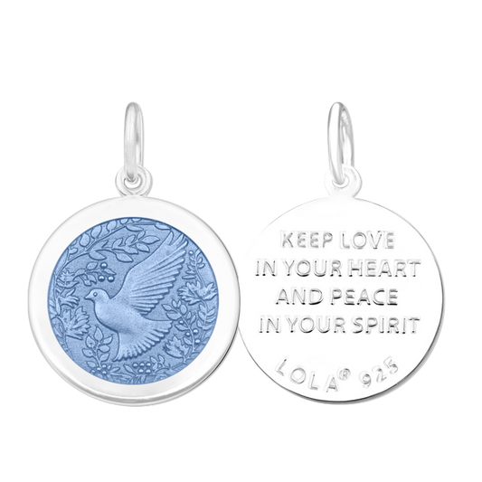 Dove Grey Silver Small Pendant