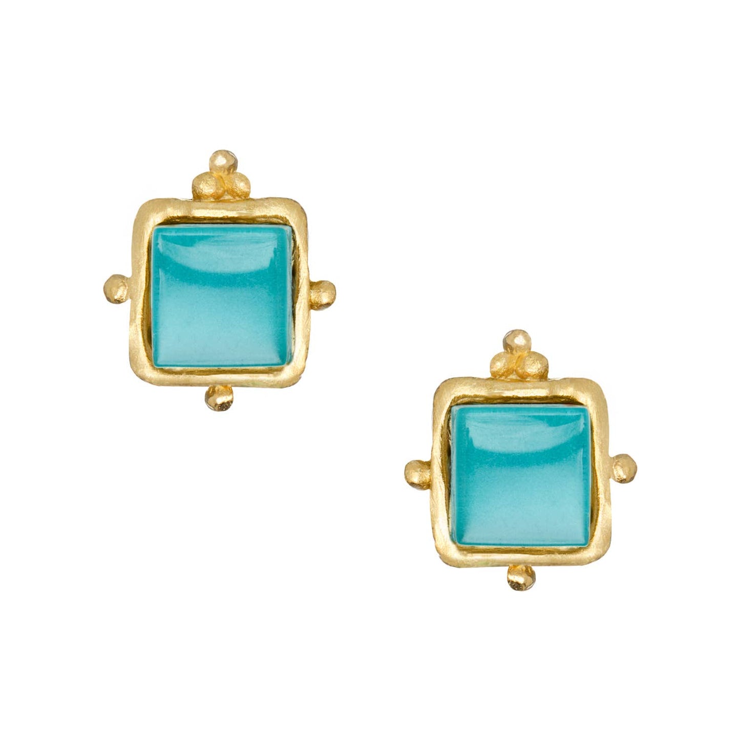 Charlotte Riviera Teal Studs
