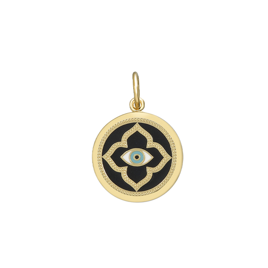 Evil Eye Black All Gold Small Pendant