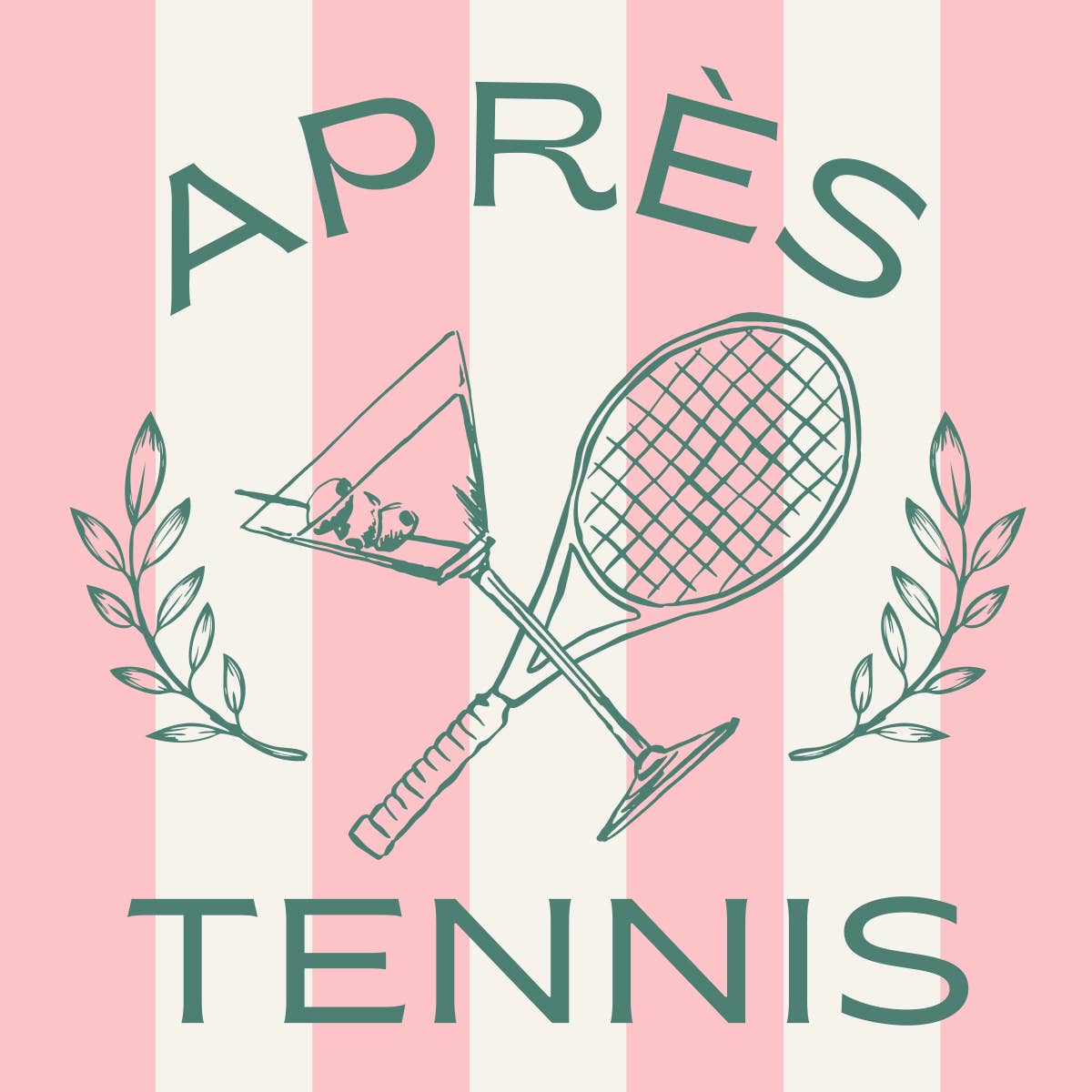 Apres Tennis Cocktail Napkins
