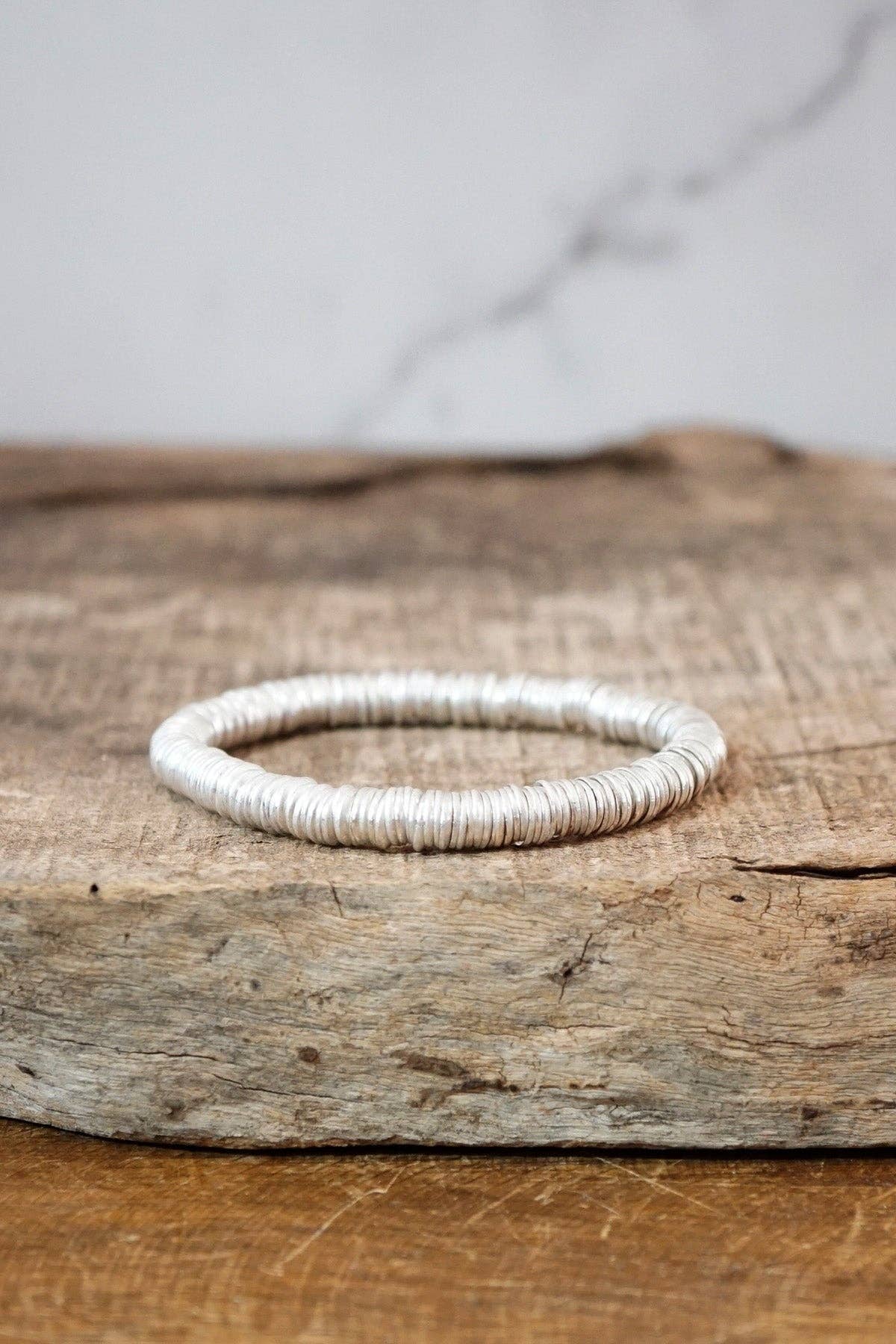 Shell Heishi Disc Bracelet