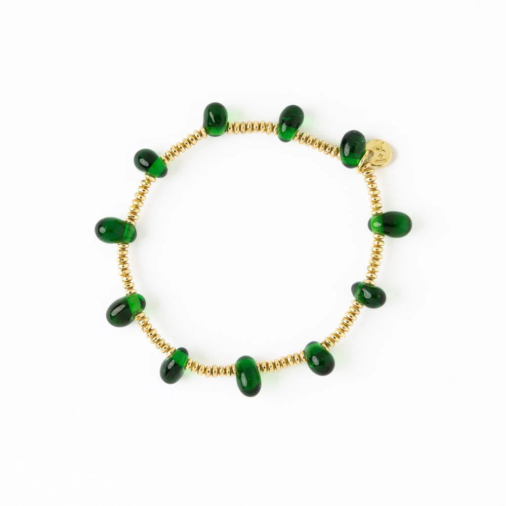 Hope Green Stretch Bracelet