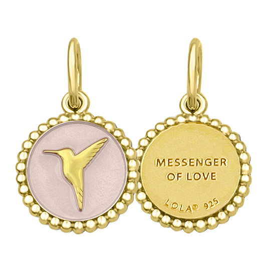 Hummingbird Alpine White Gold Small Pendant