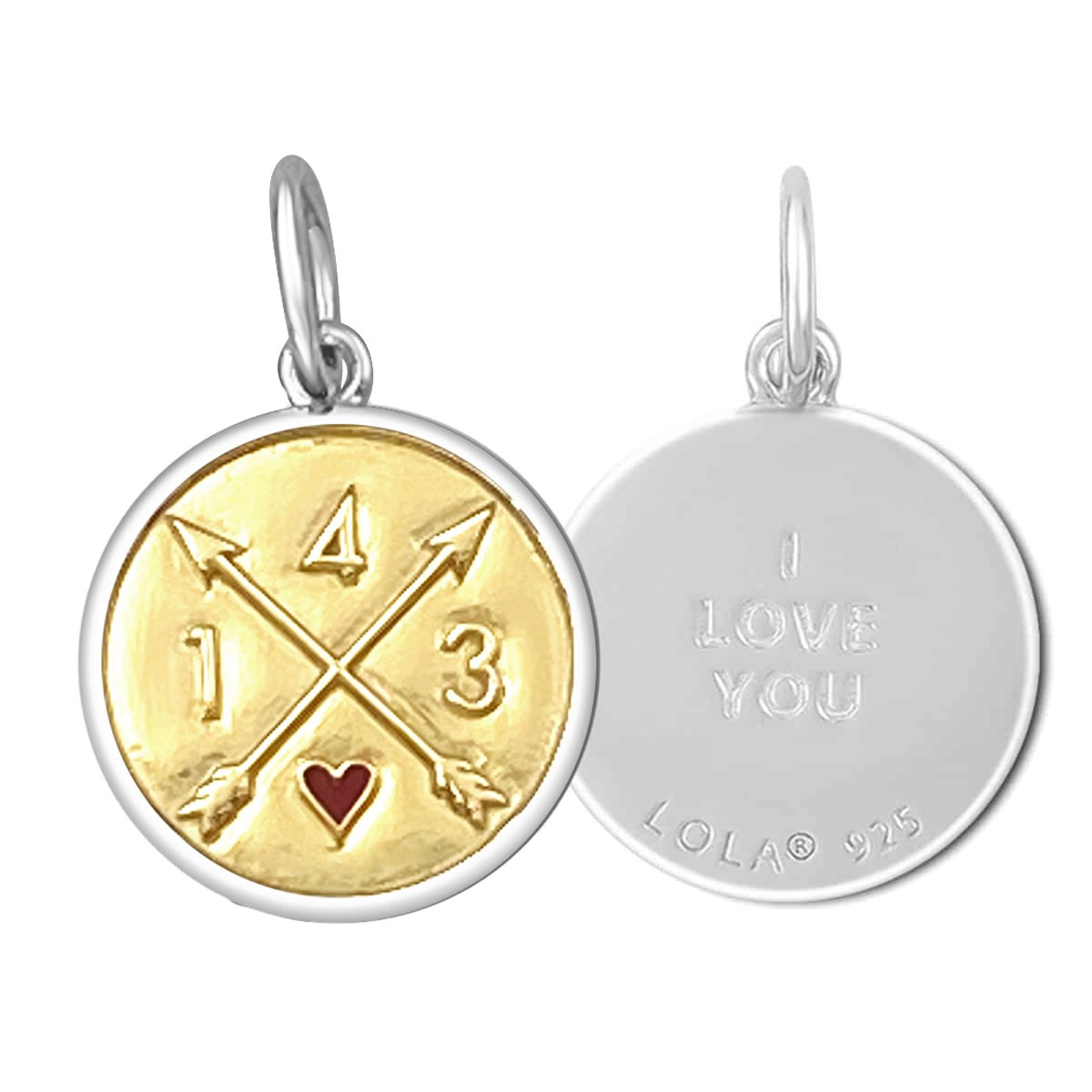 I Love You Gold Small Pendant