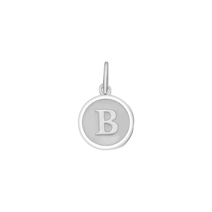 Initial Mini Silver Pendant
