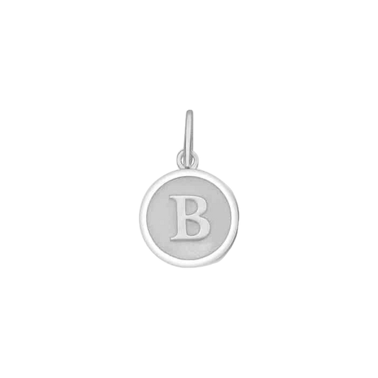 Initial Mini Silver Pendant