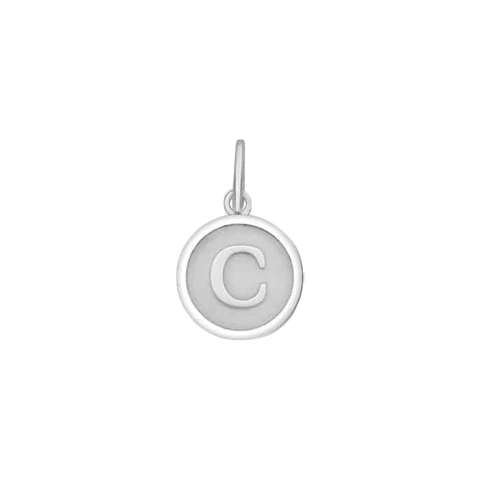 Initial Mini Silver Pendant