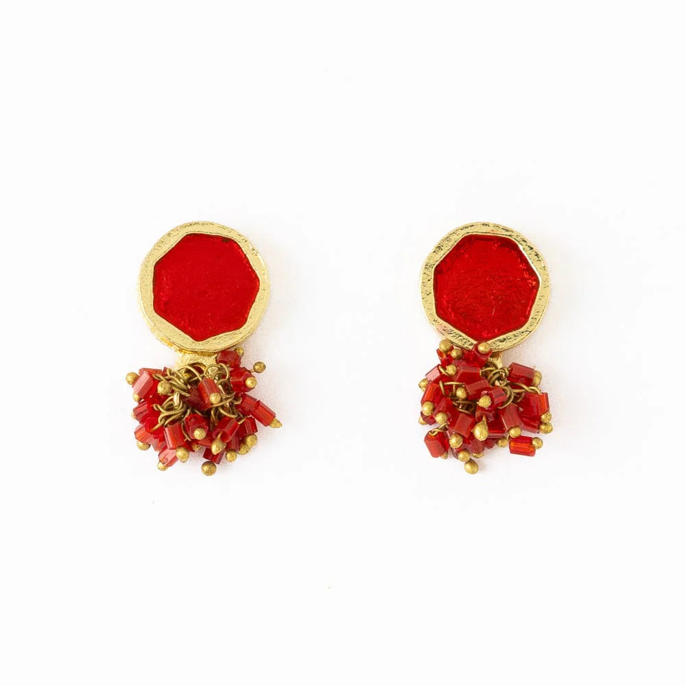 Red Kimberly Earrings