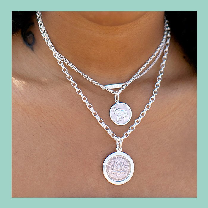 Elephant Pink Gold Small Pendant