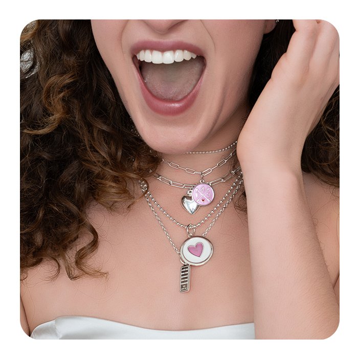 Puffy Heart Silver Small Pendant