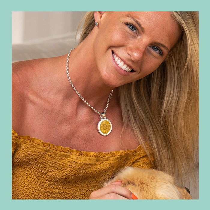 Sunflower Gold Mini Pendant