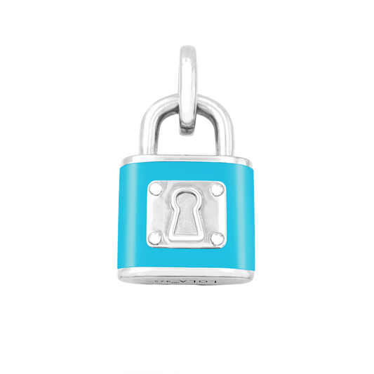 Love Lock Turquise Silver Pendant