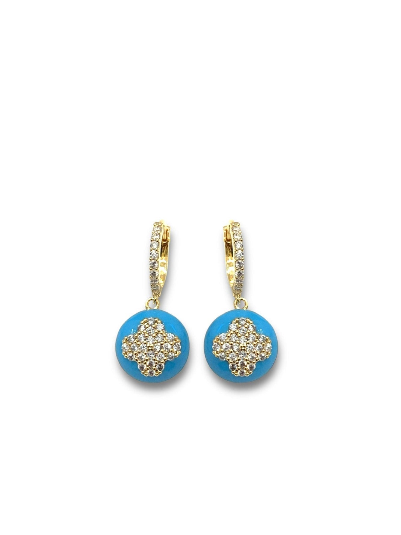 Ava Huggie Drop Earrings