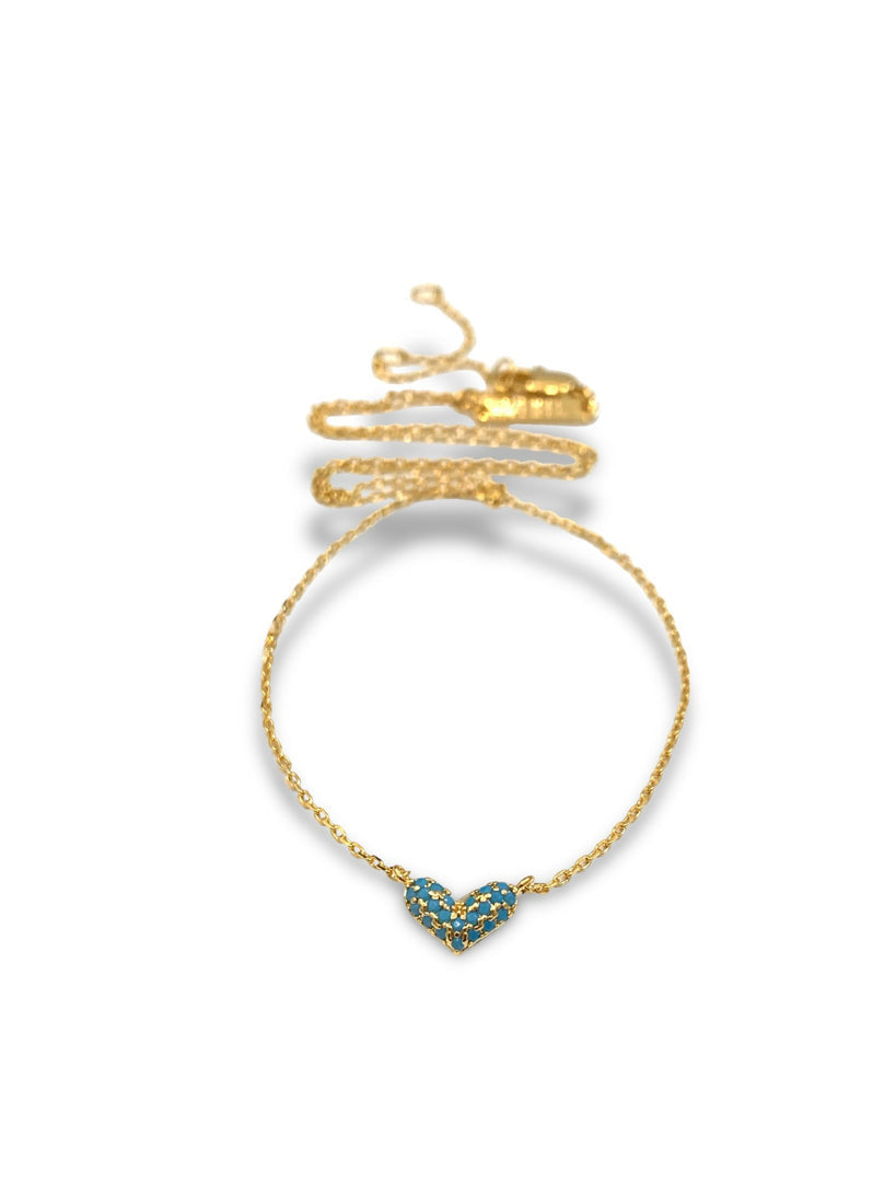 Mia Turquoise Heart Necklace