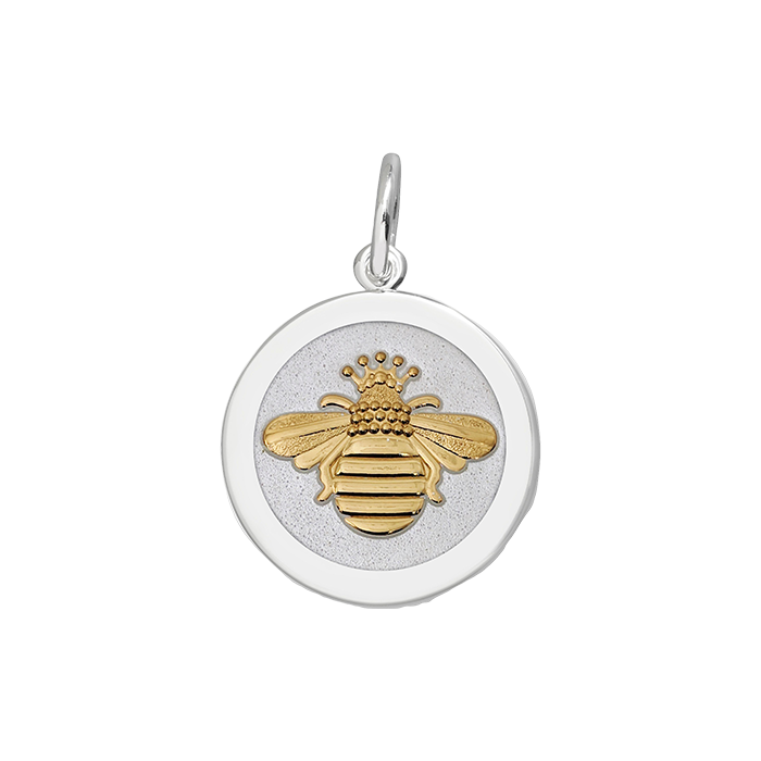 Queen Bee Alpine White Gold Medium Pendant