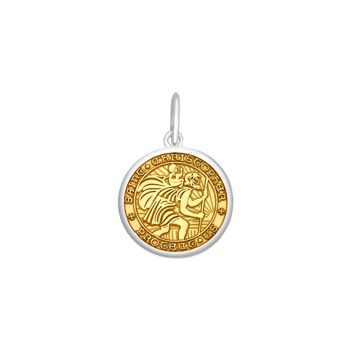 St. Christopher Gold Vermeil Small Pendant