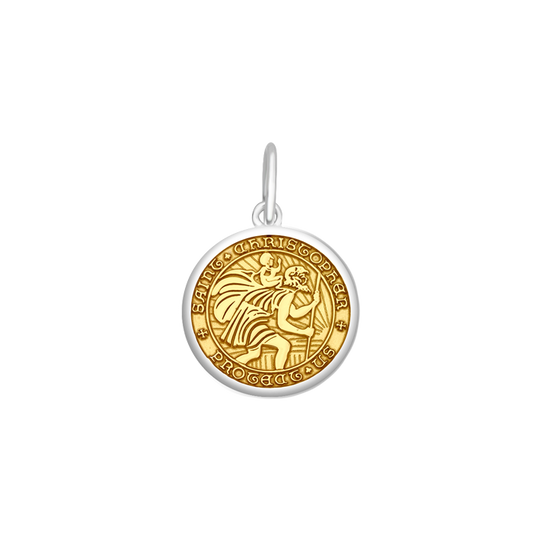St. Christopher Gold Vermeil Small Pendant