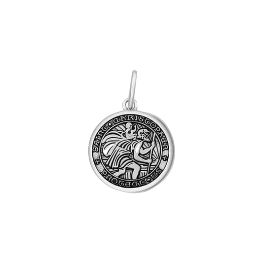 St. Christopher Oxy Silver Small Pendant