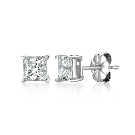 .75ct Princess Stud Earrings in Platinum - 902544E00CZ