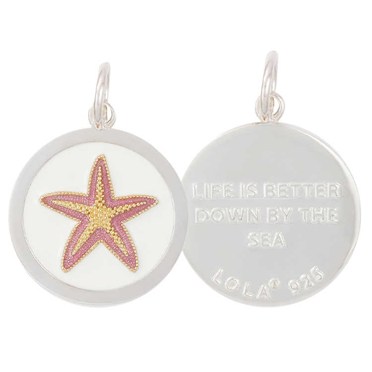 Starfish Periwinkle Gold Small Pendant