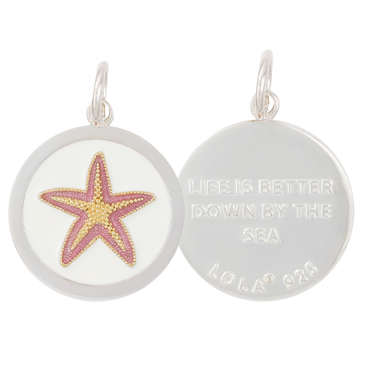 Starfish Periwinkle Gold Small Pendant