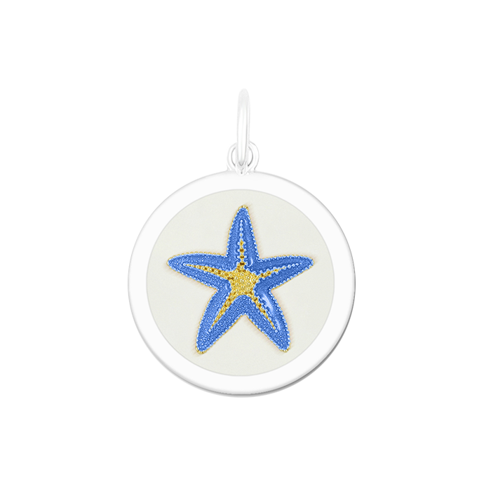 Starfish Periwinkle Silver Medium Pendant