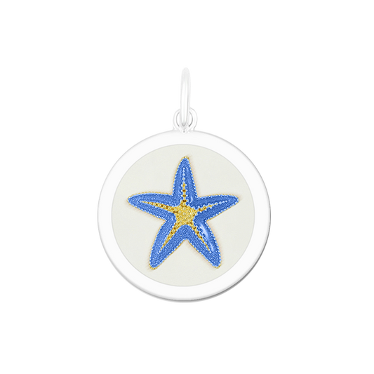 Starfish Periwinkle Silver Medium Pendant
